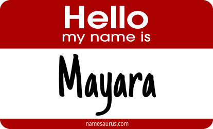 Hello my name is Mayara png download