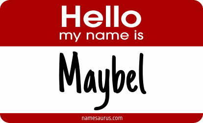 Hello my name is Maybel png download