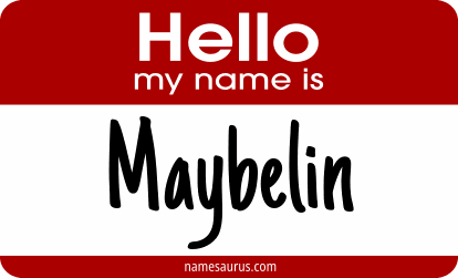 Hello my name is Maybelin png download
