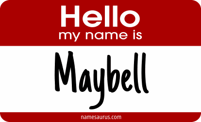 Hello my name is Maybell png download