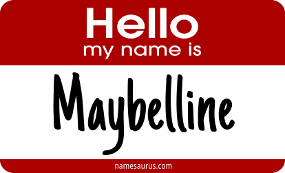 Hello my name is Maybelline png download