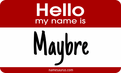 Hello my name is Maybre png download