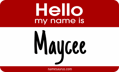 Hello my name is Maycee png download
