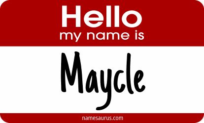 Hello my name is Maycle png download