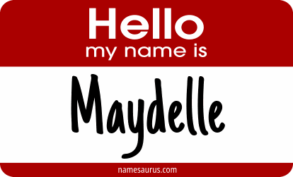 Hello my name is Maydelle png download