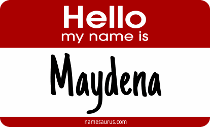 Hello my name is Maydena png download