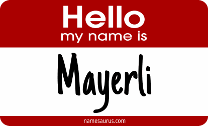 Hello my name is Mayerli png download