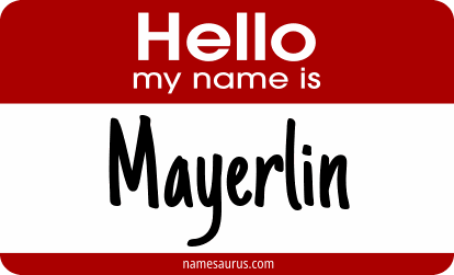 Hello my name is Mayerlin png download