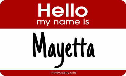 Hello my name is Mayetta png download