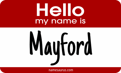 Hello my name is Mayford png download