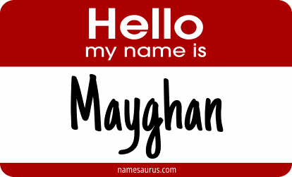Hello my name is Mayghan png download