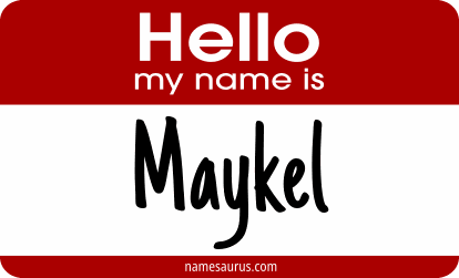 Hello my name is Maykel png download