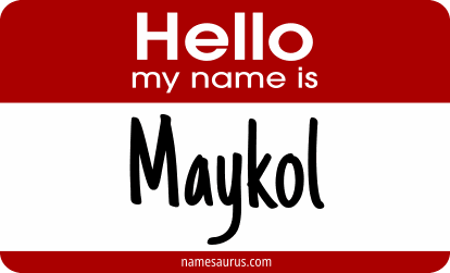 Hello my name is Maykol png download