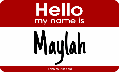 Hello my name is Maylah png download