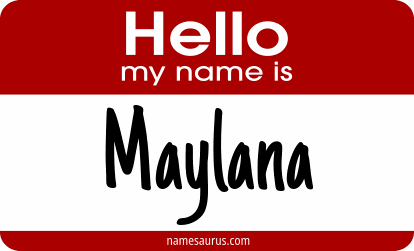 Hello my name is Maylana png download