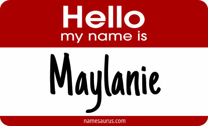 Hello my name is Maylanie png download