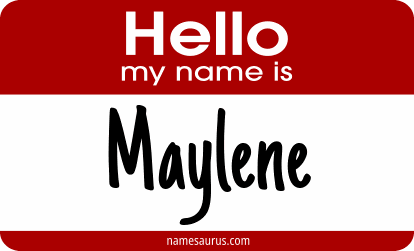 Hello my name is Maylene png download