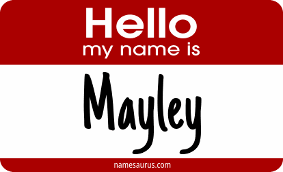 Hello my name is Mayley png download