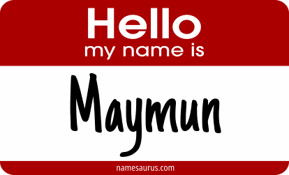 Hello my name is Maymun png download