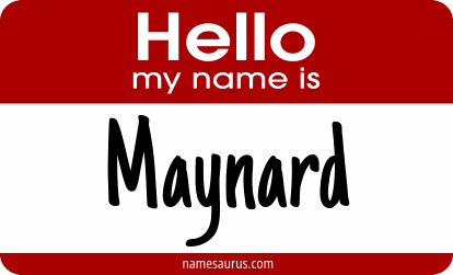 Hello my name is Maynard png download