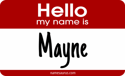 Hello my name is Mayne png download