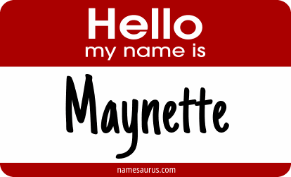 Hello my name is Maynette png download