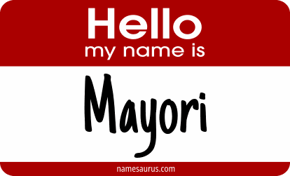 Hello my name is Mayori png download