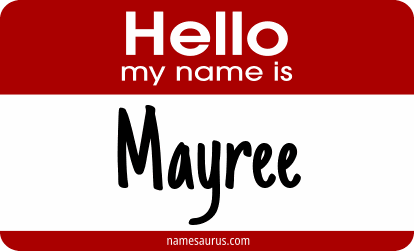 Hello my name is Mayree png download