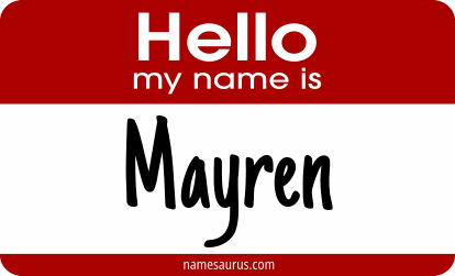 Hello my name is Mayren png download