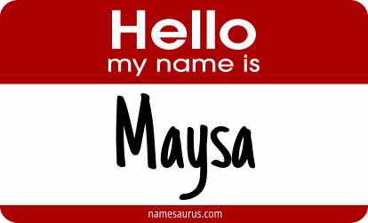 Hello my name is Maysa png download