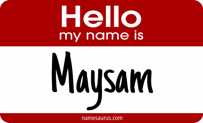 Hello my name is Maysam png download