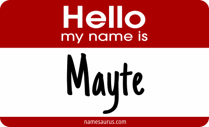 Hello my name is Mayte png download