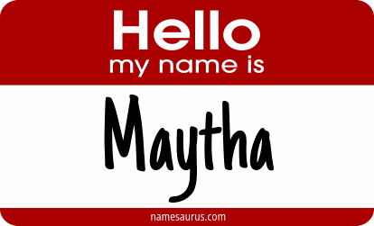 Hello my name is Maytha png download