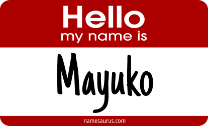 Hello my name is Mayuko png download
