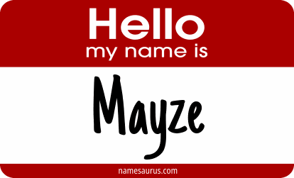 Hello my name is Mayze png download