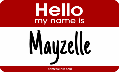 Hello my name is Mayzelle png download