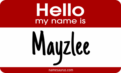 Hello my name is Mayzlee png download