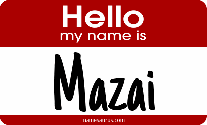 Hello my name is Mazai png download