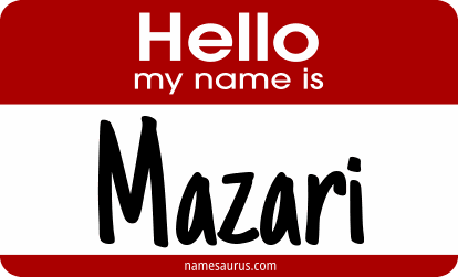 Hello my name is Mazari png download