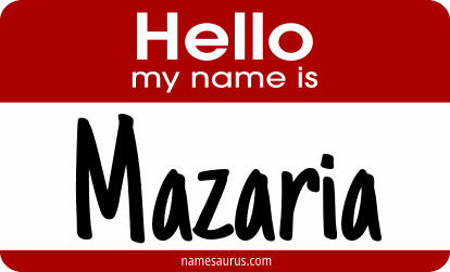 Hello my name is Mazaria png download