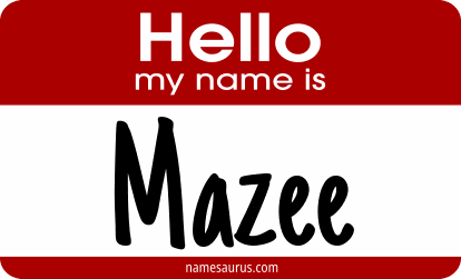 Hello my name is Mazee png download