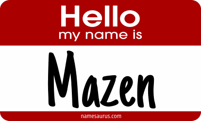 Hello my name is Mazen png download