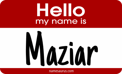Hello my name is Maziar png download