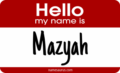 Hello my name is Mazyah png download