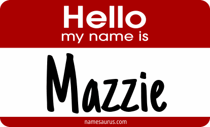 Hello my name is Mazzie png download
