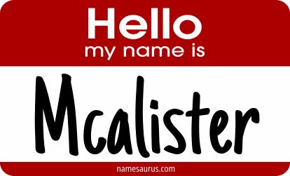 Hello my name is Mcalister png download