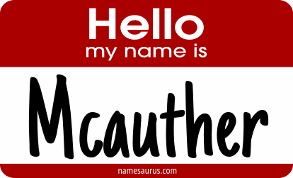 Hello my name is Mcauther png download