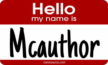 Hello my name is Mcauthor png download
