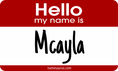 Hello my name is Mcayla png download