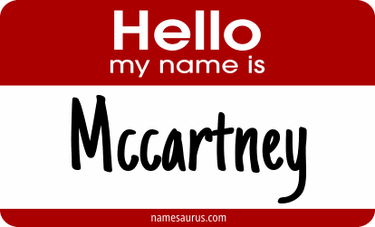 Hello my name is Mccartney png download